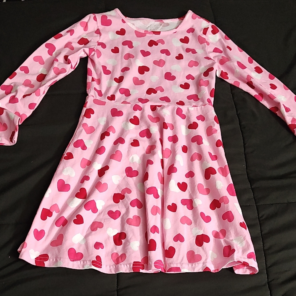 Valentine's Pink and Red Heart Dress